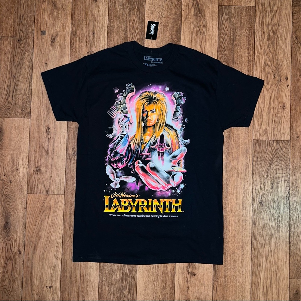 Spencer's Black Labyrinth Graphic Tee